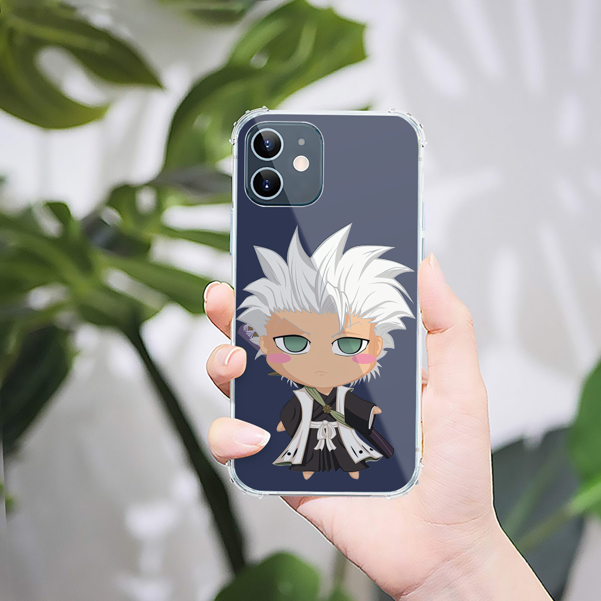 （画像用） ブリーチ 日番谷冬獅郎（ひつがや とうしろう） BLEACH Hitsugaya Toushirou 【iPhone 12シリーズ対応】透明スマホケース（クリアソフトケース）